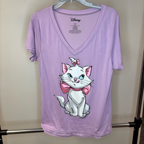 Disney Tops - Disney Marie Short Sleeve Pink Women’s‎ XXL T-Shirt